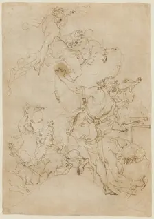 Venus Ordering Armor for Aeneas at Vulcan's Forge, 18th or early 19th century. Creator: Gaetano Gandolfi