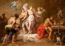 Venus Ordering Arms from Vulcan for Aeneas (image 1 of 2), 1717. Creator: Jean Restout