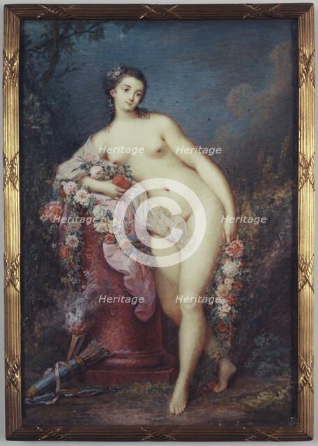 Venus leaning on a column, c1780. Creator: Jacques Charlier.