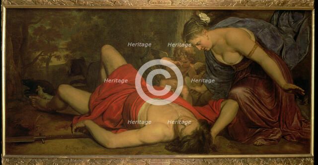  'Venus mourning the death of Adonis' by Cornelis Holsteyn.
