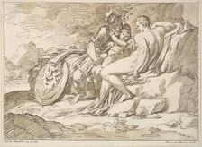 Venus, Mars, and Cupid, 1725-80. Creator: Francesco Lamarra