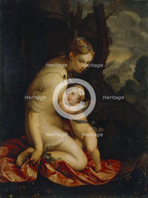 Venus Suckling Cupid, 1610. Creator: Lavinia Fontana.