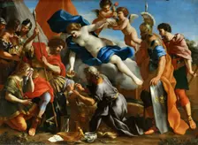 Venus Pouring a Balm on the Wound of Aeneas. Artist: Romanelli, Giovanni Francesco (1610-1662)