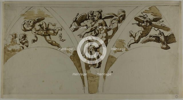 Venus Pointing out Psyche to Cupid, n.d. Creator: After Raffaello Sanzio, called Raphael  Italian, 1483-1557.