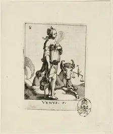 Venus, plate five from Der VII Planeten, n.d. Creator: Conrad Meyer