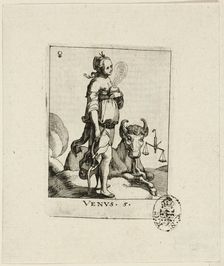 Venus, plate five from Der VII Planeten, n.d. Creator: Conrad Meyer