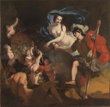 Venus Presenting Weapons to Aeneas, 1668. Creator: Lairesse, Gérard, de (1640-1711)