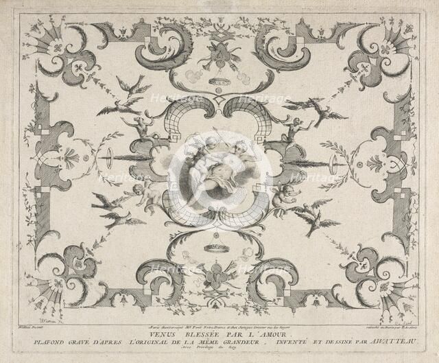 Venus Wounded by Cupid. Creator: Pierre Alexandre Aveline (French, 1710-1760).