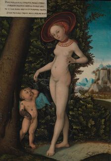 Venus with Cupid the Honey Thief, ca. 1580-1620. Creator: Copy after Lucas Cranach the Elder (German, Kronach 1472-1553 Weimar)