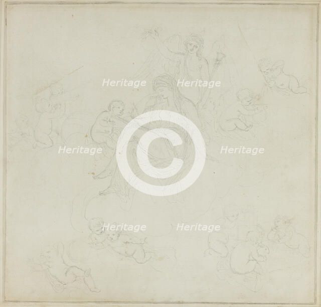 Venus with Putti, n.d. Creator: Giovanni Battista Cipriani.