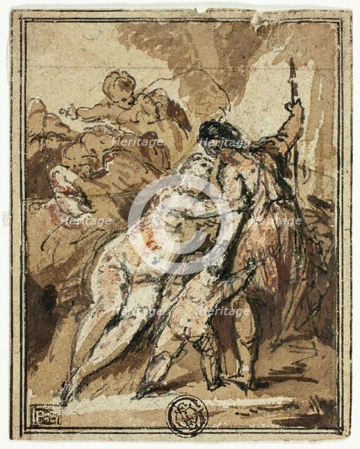 Venus Trying to Retain Adonis, n.d. Creator: Jacob de Wit.