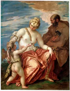 Venus, Vulcan and Cupid 1700s. Artist: Sebastiano Ricci