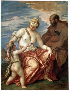 Venus, Vulcan and Cupid 1700s. Artist: Sebastiano Ricci