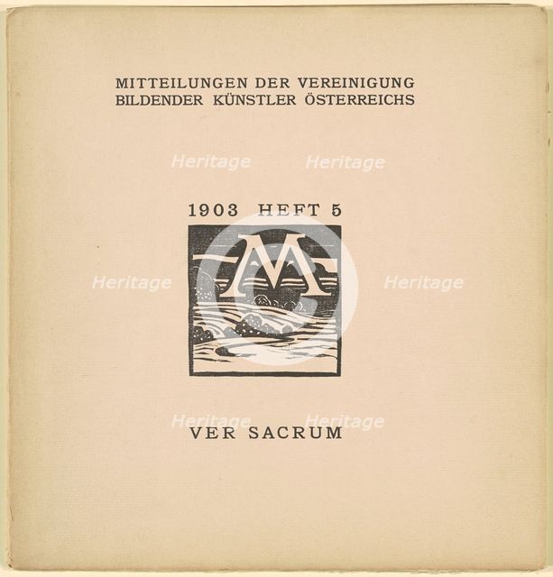 Ver Sacrum [6th year, issue 5, March 1903], 1903. Creator: Karl L.H. Müller.
