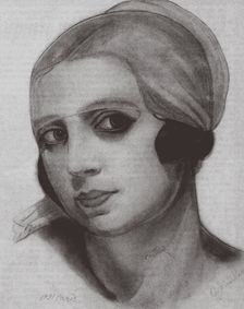 Vera de Bosset Stravinsky (1888-1982), 1921. Artist: Sudeykin, Sergei Yurievich (1882-1946)