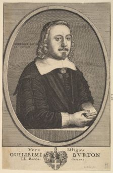 Vera Effigies Guilielmi Burton / L.L. Baccalaurei, 1657-58. Creator: Wenceslaus Hollar