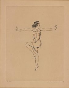 Vera Fokina in the Ballet Cléopâtre by Michel Fokine, ca 1920-1925