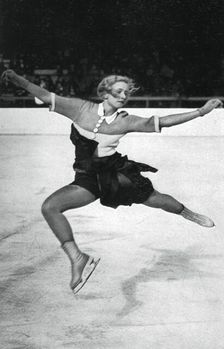 Vera Hrubá, Czech figure skater, Winter Olympic Games, Garmisch-Partenkirchen, Germany, 1936