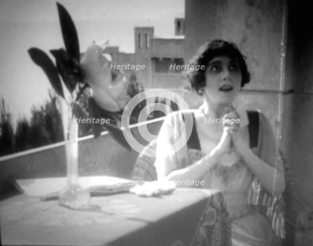 Vera Karalli, Russian ballet dancer and silent film actress, 1917. Artist: Unknown