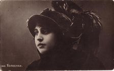 Vera Kholodnaya, Russian silent film actress, 1910s. Artist: Sakharov & Orlov