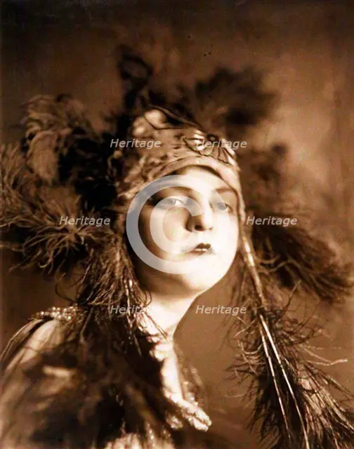 Vera Nemchinova, Russian ballet dancer, 1910s. Artist: Anon