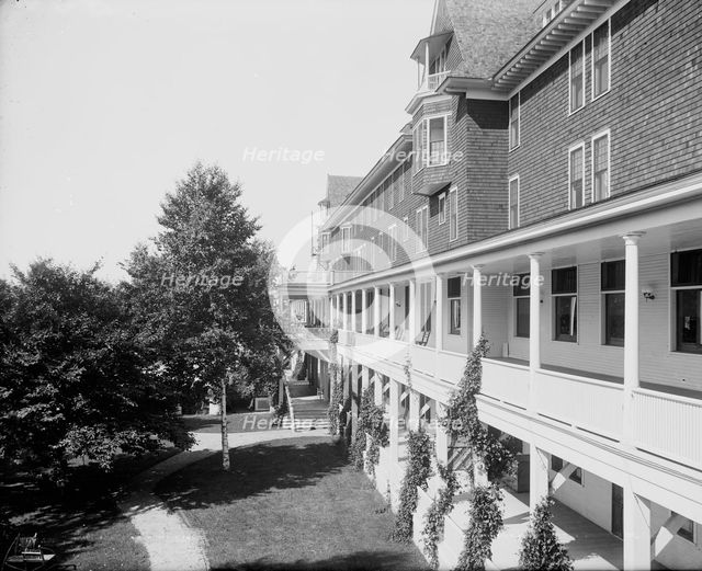 Veranda of the inn, Charlevoix-the-Beautiful, between 1897 and 1906. Creator: Unknown.