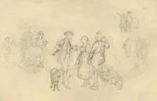 Verabredetes Rendezvous mid-late 19th century, (c1924). Creator: Carl Spitzweg