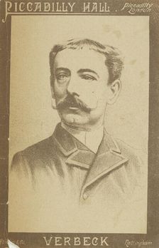 Verbeck at Piccadilly Hall, 1886. Creator: Unknown