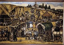 Verbena en la pradera de San Isidro 1933. Creator: José Gutiérrez Solana
