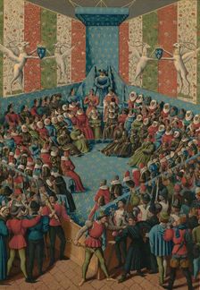 Verdict on John II of Alencon, 15th century. Artist: Jean Fouquet