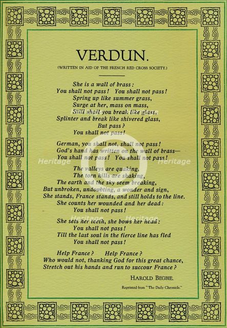 'Verdun', 1916. Artist: Unknown.