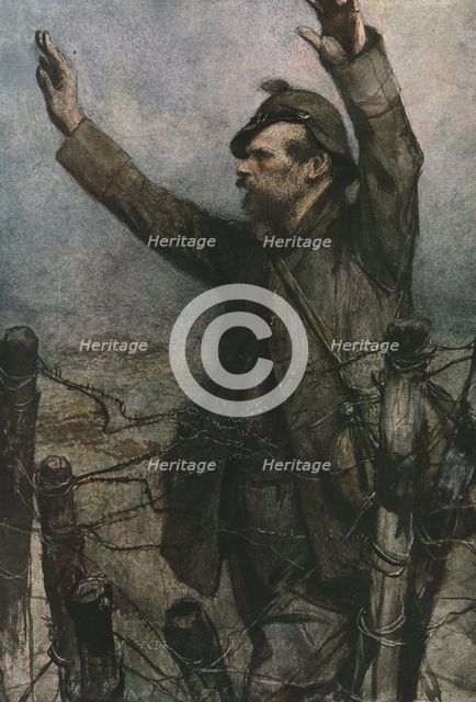 'Verdun; "Kamarade !"', 1916 Creator: Francois Flameng.