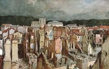 'Verdun; Vue prise des vieux remparts 1916 (1924) Creator: Francois Flameng