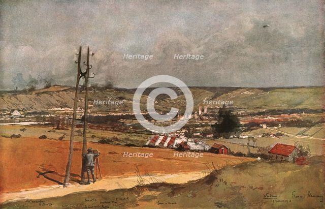 ''Verdun; Vue prise du Fort de la Chaume', 1916 (1924) Creator: Francois Flameng.