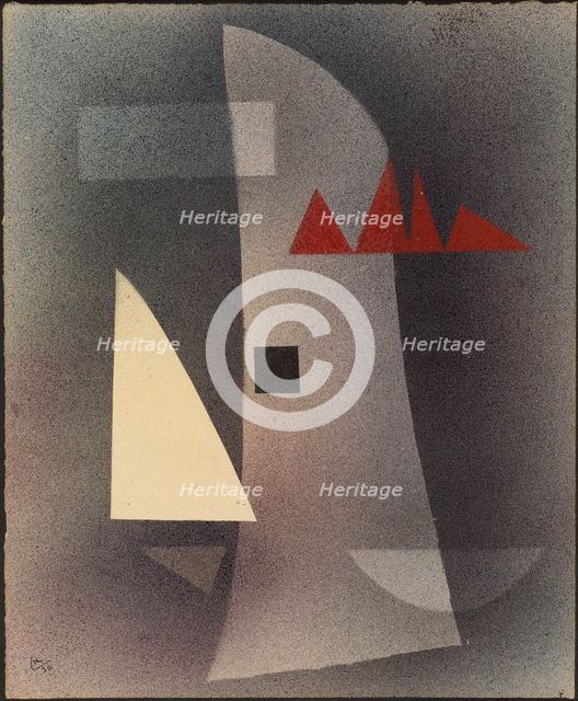 Verdunkeln (Darken), 1930. Creator: Kandinsky, Wassily Vasilyevich (1866-1944).
