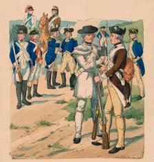 Vereinigte Staaten von Nord-Amerika, 1775-1783. Artist: Claude Ferdinand Gaillard
