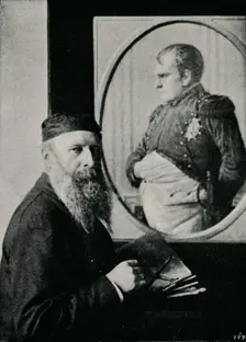 Verestchagin Painting a Picture of Napoleon c1890, (1910)