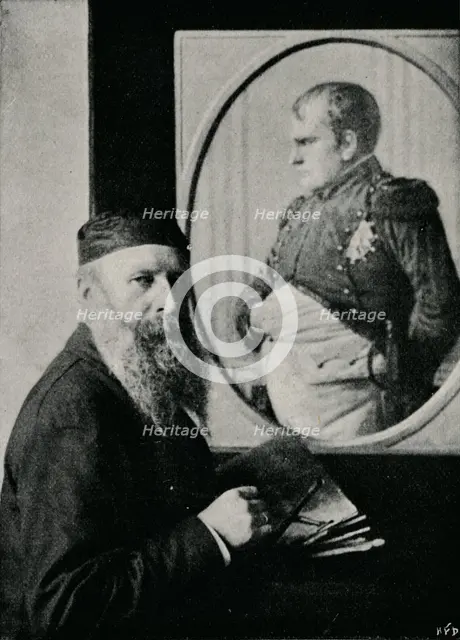 'Verestchagin Painting a Picture of Napoleon', c1890, (1910). Artist: Unknown.