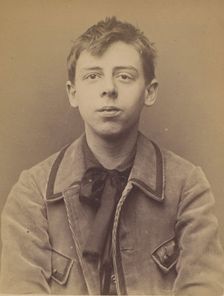 Véret. 0ctave-Jean. 19 ans, né à Paris XXe. Photographe. Anarchiste. 2/3/94., 1894. Creator: Alphonse Bertillon