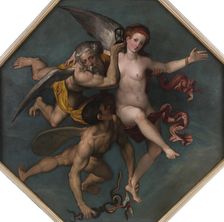 Veritas filia Temporis - Truth is the daughter of Time, 1531-1534. Creator: Caroto, Giovan Francesco (c. 1480-1555)