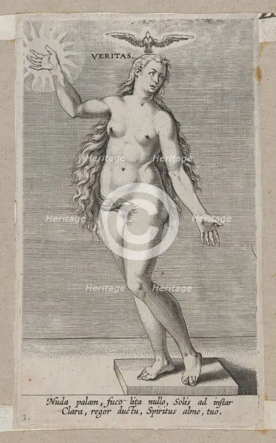 Veritas, from Prosopographia, ca. 1585-90., ca. 1585-90. Creator: Philip Galle.