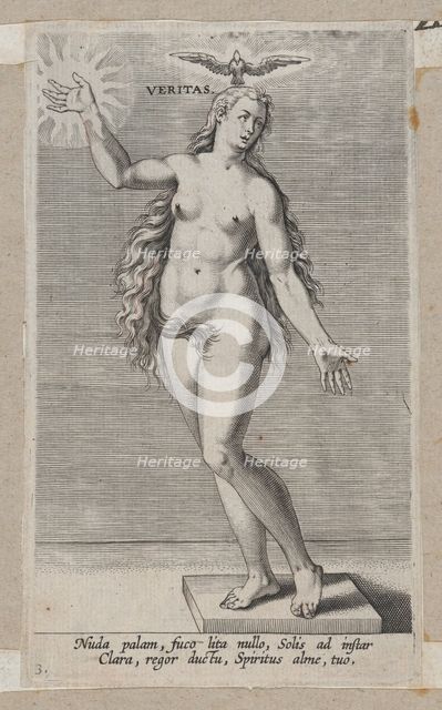 Veritas, from Prosopographia, ca. 1585-90., ca. 1585-90. Creator: Philip Galle.