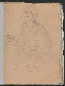 Verona Sketchbook: Gentlemen (page 55), 1760. Creator: Francesco Lorenzi (Italian, 1723-1787)