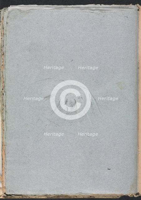 Verona Sketchbook: Drapery (page 20), 1760. Creator: Francesco Lorenzi (Italian, 1723-1787).