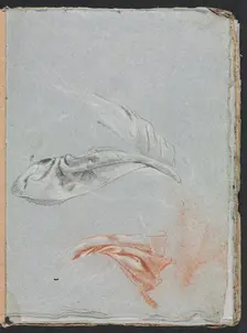 Verona Sketchbook: Drapery studies (page 17), 1760. Creator: Francesco Lorenzi (Italian, 1723-1787)