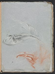 Verona Sketchbook: Drapery studies (page 17), 1760. Creator: Francesco Lorenzi (Italian, 1723-1787)
