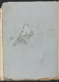 Verona Sketchbook: Drapery study (page 10), 1760. Creator: Francesco Lorenzi (Italian, 1723-1787)