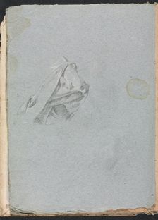 Verona Sketchbook: Drapery study (page 10), 1760. Creator: Francesco Lorenzi (Italian, 1723-1787)