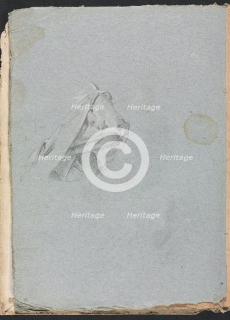 Verona Sketchbook: Drapery study (page 10), 1760. Creator: Francesco Lorenzi (Italian, 1723-1787).