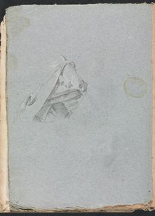 Verona Sketchbook: Drapery study (page 10), 1760. Creator: Francesco Lorenzi (Italian, 1723-1787)